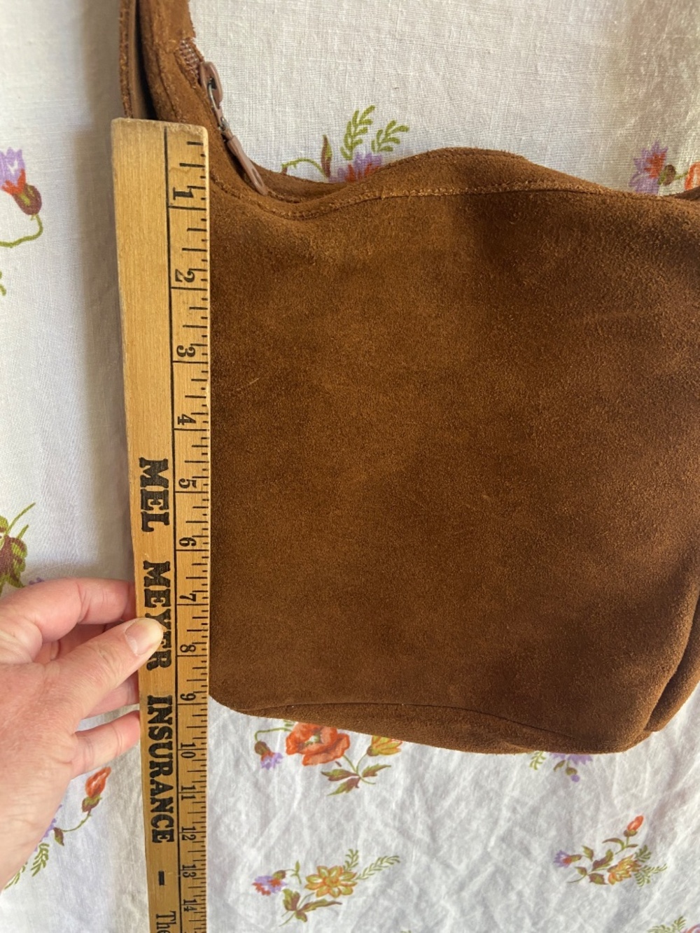 Minnetonka Crossbody Handbag Brown Suede Fringe Western Pouch Bag - Picture 6 of 12